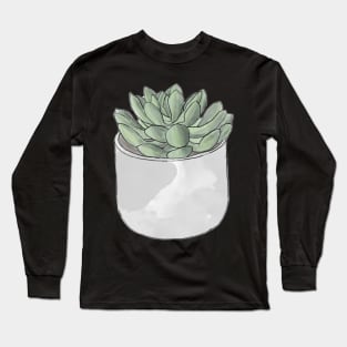 A cute potted succulent Long Sleeve T-Shirt